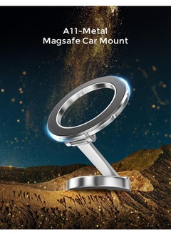 PADOM Padom For Magsafe Car Mount, [360° Rotation Strong Magnet] Phone Holder for Your Car, Stand Hands Free Car Holder Phone Mount Car Fit for iPhone 15 14 13 12 Pro Max Plus Mini Magsafe Cases  - Image 5