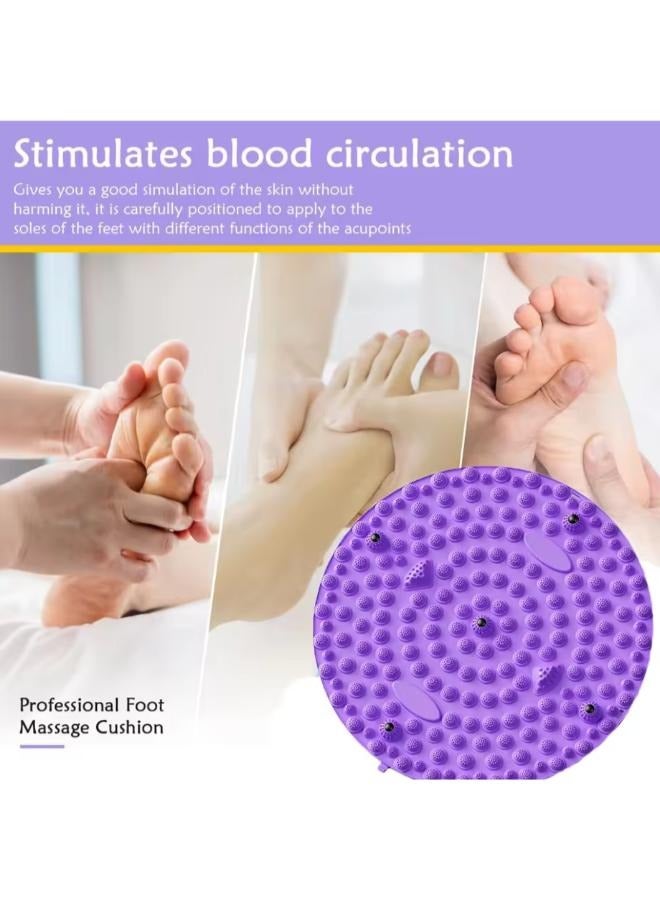Generic Massage Mat Acupressure Foot Mat Reflexology Walking Plate Magnetic Therapy Acupressure Disc Pressure Point Pads Board  - Image 4