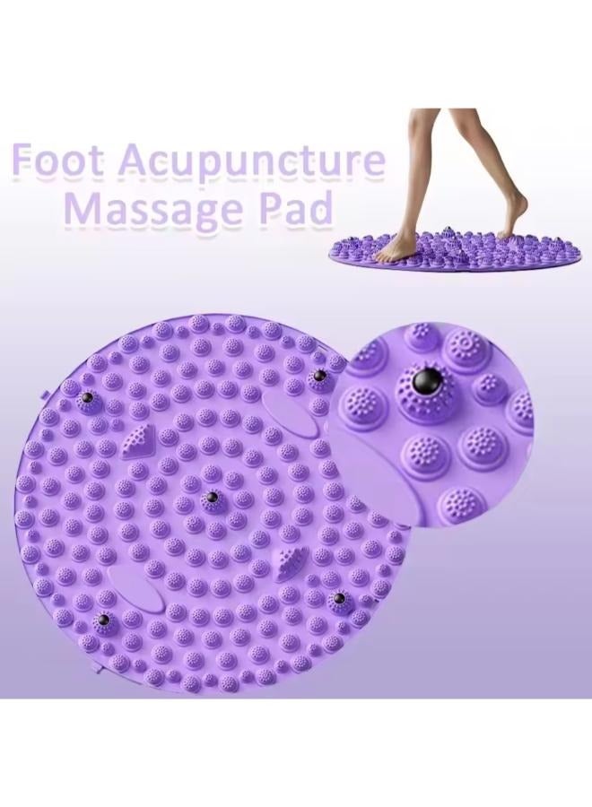 Generic Massage Mat Acupressure Foot Mat Reflexology Walking Plate Magnetic Therapy Acupressure Disc Pressure Point Pads Board  - Image 3