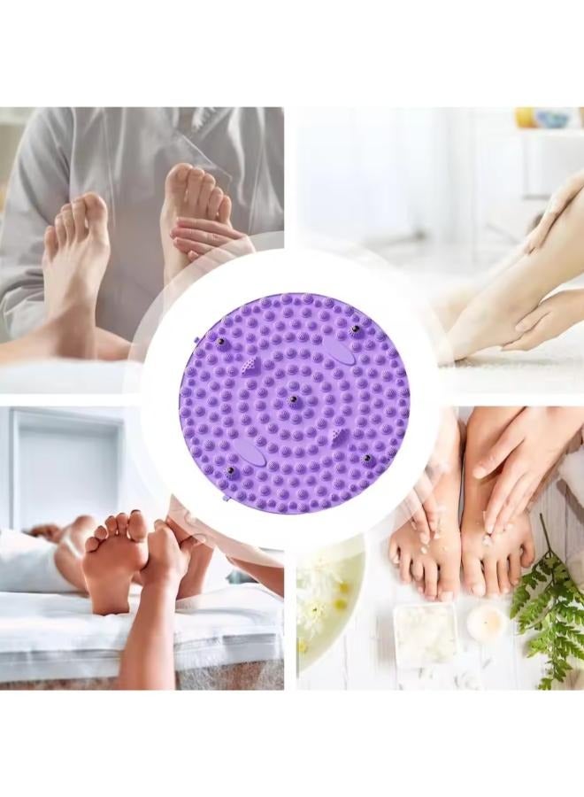 Generic Massage Mat Acupressure Foot Mat Reflexology Walking Plate Magnetic Therapy Acupressure Disc Pressure Point Pads Board  - Image 5