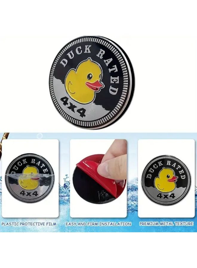 3D Duck 4x4 Metal Emblem Car Sticker 1pc Auto Badge For Bumpers Trucks Motorcycles - Image 5