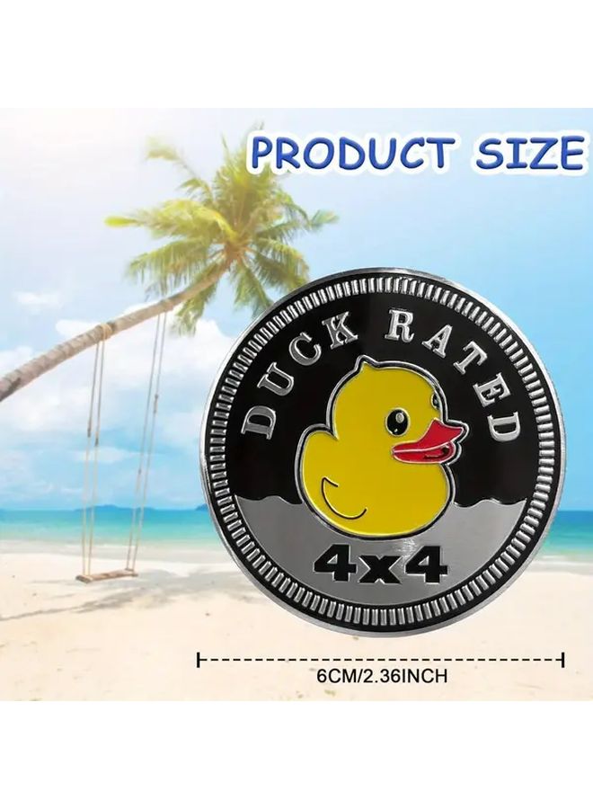 3D Duck 4x4 Metal Emblem Car Sticker 1pc Auto Badge For Bumpers Trucks Motorcycles - Image 3