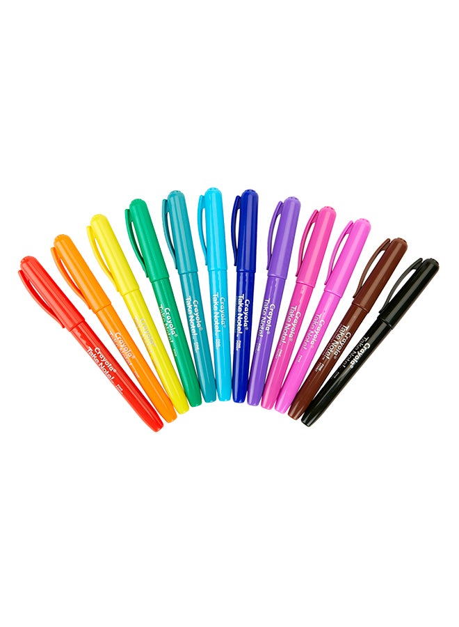 Crayola 12 قلم تحديد دائم قائم على الماء - Image 1