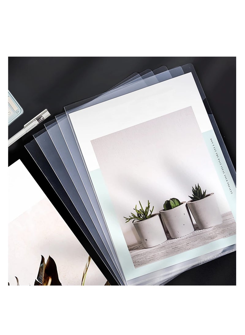 20 Clear Plastic File Folders, L-Type A4 Project Pockets for Office and School Use, Durable Transparent Sleeves for Organizing Documents - Image 4