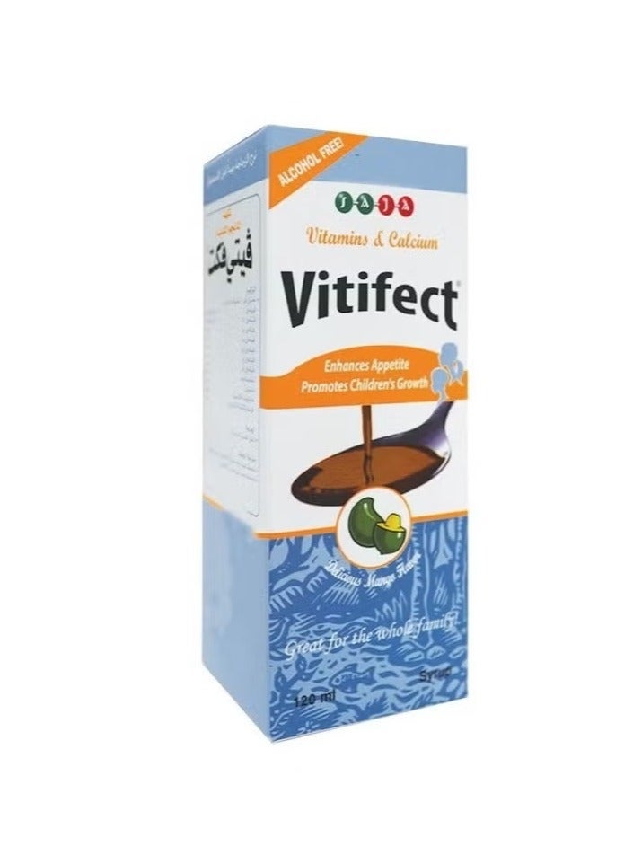 saja Vitifect Multivitamin and Calcium Syrup 120 ML - Image 1