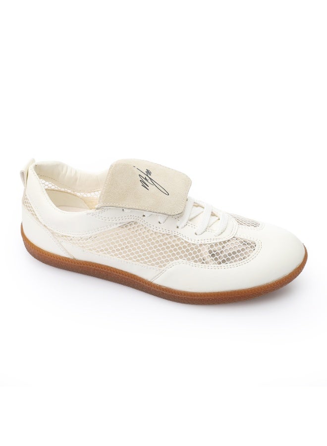 مستر.جو مستر جو حذاء رياضي شبكي أبيض من 3040 - Image 1