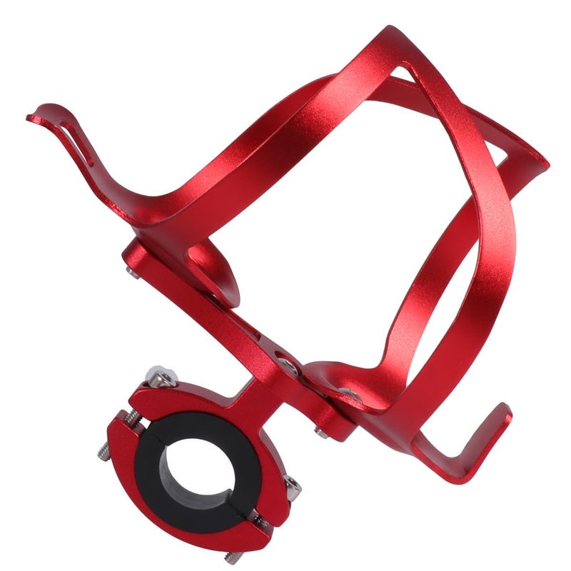 Red Aluminum Alloy Bike Water Bottle Holder For Mountain Cycling Hydration - Image 2