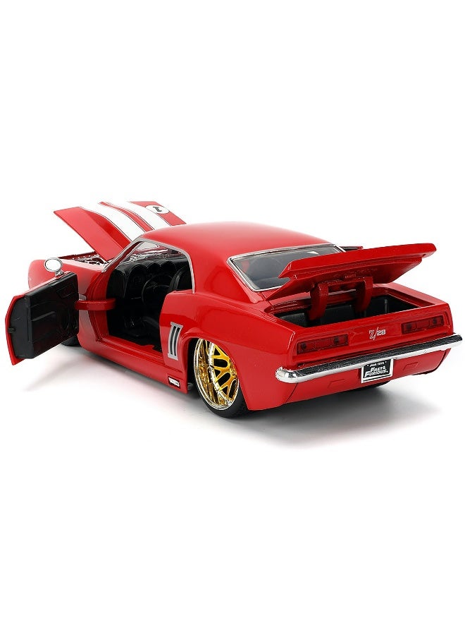 Jada Fast & Furious 1969 Chevrolet Camaro Die-cast Car (1:24, Red) - Image 2