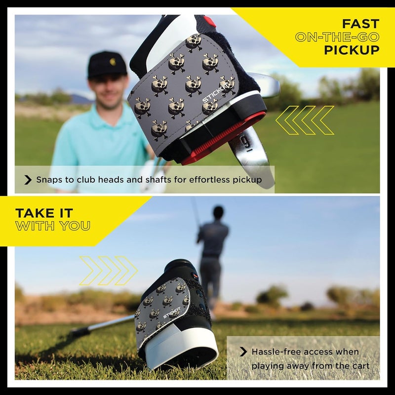 Stick It Magnetic Rangefinder Strap | Strong Magnet Securely Holds to Golf Carts and Golf Clubs for Easy Access | Slim, Form Fitting, Size Adjustable - Image 4
