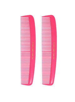 Allegro Combs Allegro Combs 1000 XLarge Styling Comb Hair Cutting Barber Stylist Shampoo Combs All Purpose Wide And Fine Tooth Made In The USA 2 Pc Neon Pink 
