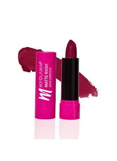 MyGlamm Matte Rush Mini Lipstick - Tipsy In Tuscany (Wine Shade) | Exclusive Trial Products At Special Price | Moisturising, High Colour Payoff, Long Lasting Bullet Lipstick|2.5G  - Image 1