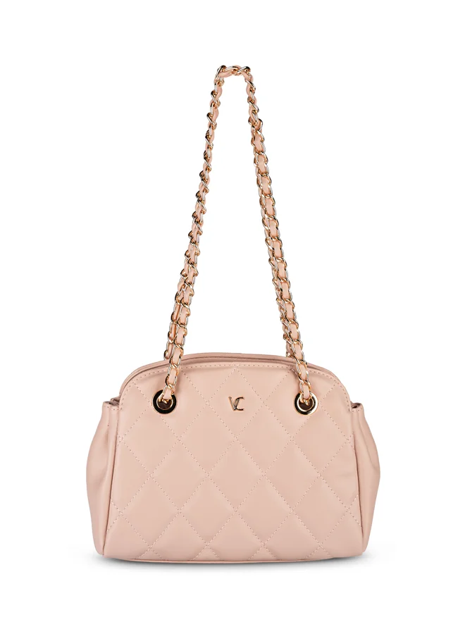 Women Quilted Chain Detailed Shoulder Bag