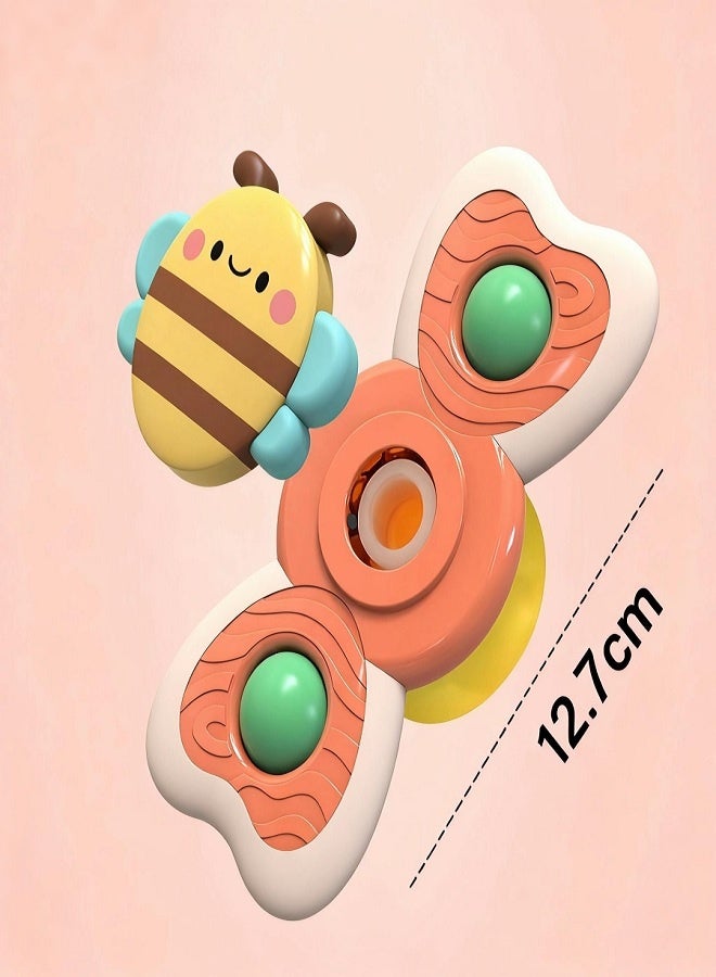 Spinning Sensory Learning Toys for Toddlers 1-3, Baby 6-12-18 Months Suction Cup Spinner Toy,Baby Bathtub Bath Toys, Birthday Gifts for 1 Year Old and 2 Year Old Boys and Girls - Image 3