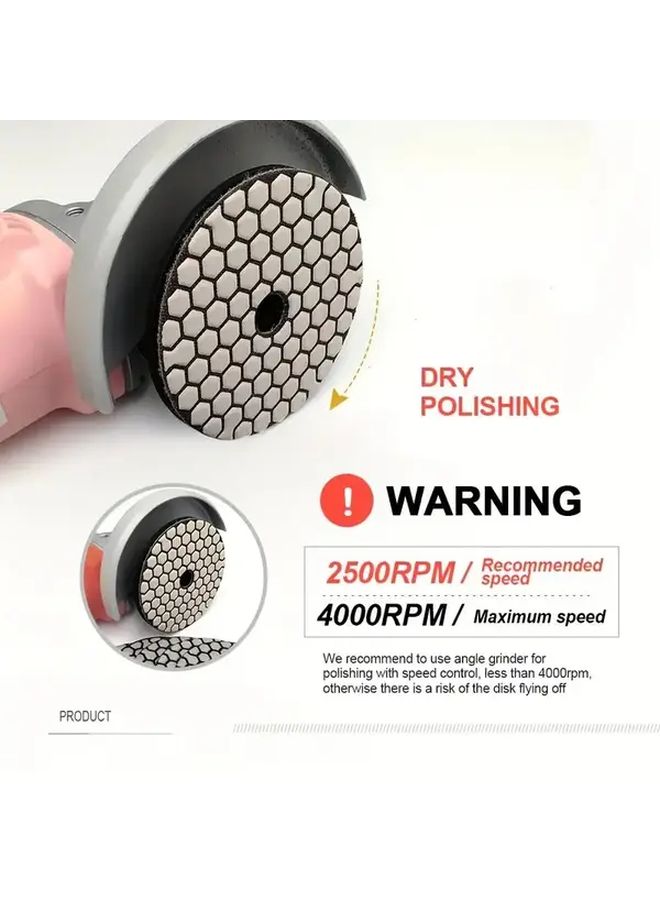 3Pcs Diamond Grinding Discs 80mm for Stone Marble Granite Tile Polishing - Image 5