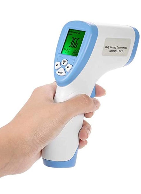 Digital Lcd Non-Contact Ir Infrared Thermometer Forehead Body Surface Temperature Measurement Data Hold Function