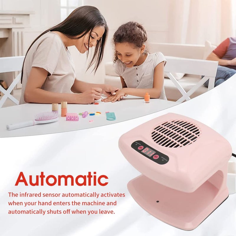 Heayzoki Portable Nail Dryer for Regular Polish, 300W Nail Fan Dryer Blower with Hot and Cool Air Infrared Sensor, Nail Air Fan Blower Manicure Tool - Image 2