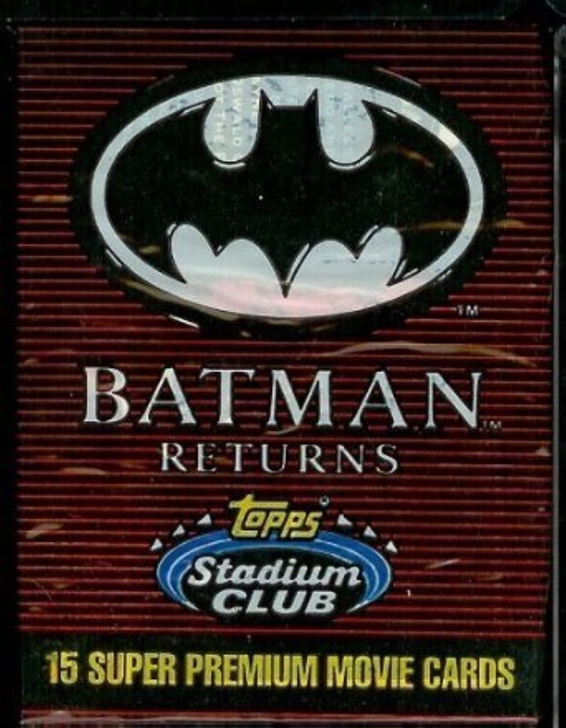 مجموعة بطاقات التداول Batman Returns من Topps Stadium Club - 15 بطاقة في كل عبوة