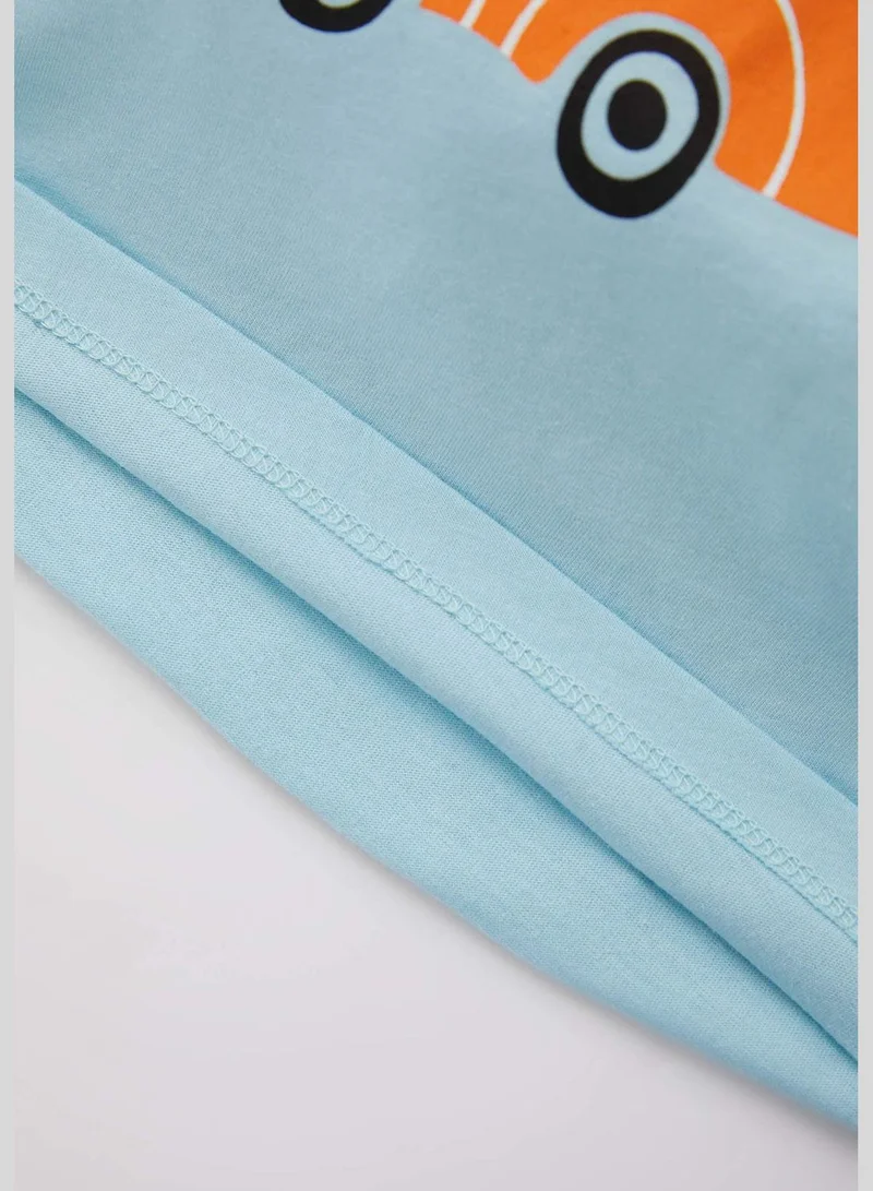 DeFacto 2 Pack Regular Fit Short Sleeve Working Machine Print T-Shirt