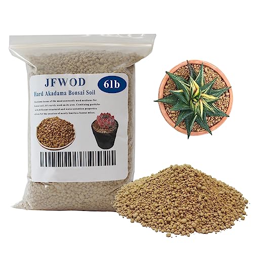 JFWOD 6lb Hard Akadama Bonsai Soil 3-6mm Small Grain for Cactus, Succulents, Bonsai Plants Soil Amendment, Prevent Over Water, Provides Optimal Water Retention, Fast Drainage - Image 1