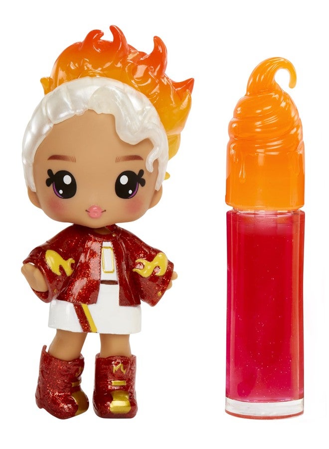 Yummiland Lip Gloss Doll - Amber Cinnamon, with DIY Lip Gloss Kit, Ages 4+ - Image 3