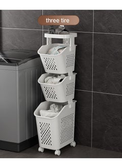 NKX Modern 3 Layer Storage Organizer with Wheels And Storage Table  - Image 1