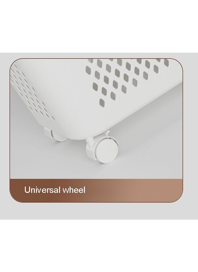 NKX - Modern 3 Layer Storage Organizer with Wheels And Storage Table - Image 1