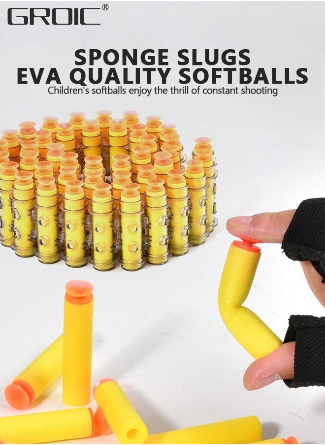 GROIC - M416 Toy Gun Soft Bullets,  M416 Electric Continuous Shell Throwing Soft Gun Toy, Toy Foam Blasting Gun, Shooting Games Machine Gun Toys M416 Soft Bullet Gun with Eva Soft Bullet and Accessories - Image 1