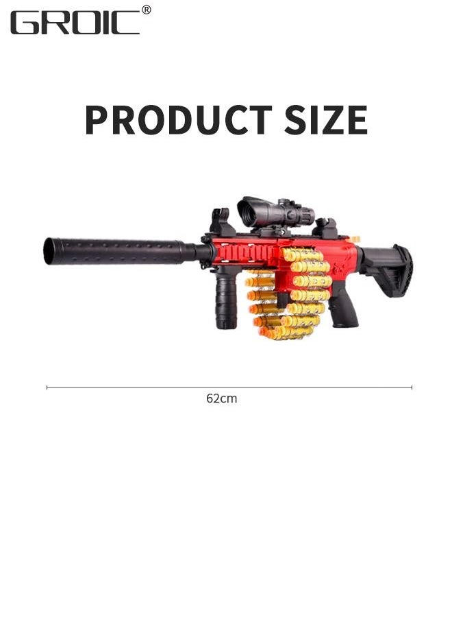 GROIC - M416 Toy Gun Soft Bullets,  M416 Electric Continuous Shell Throwing Soft Gun Toy, Toy Foam Blasting Gun, Shooting Games Machine Gun Toys M416 Soft Bullet Gun with Eva Soft Bullet and Accessories - Image 1