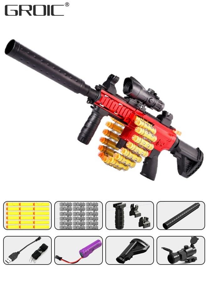GROIC - M416 Toy Gun Soft Bullets,  M416 Electric Continuous Shell Throwing Soft Gun Toy, Toy Foam Blasting Gun, Shooting Games Machine Gun Toys M416 Soft Bullet Gun with Eva Soft Bullet and Accessories - Image 1