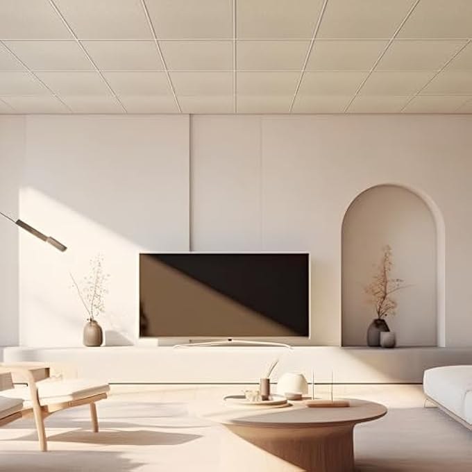 2FT X 2FT PRINTED PRO CEILING TILES - PVC CEILING PANEL 24 X 24IN  WATERPROOF, WASHABLE AND FIRE-RATED - HIGH-GRADE PVC TO PREVENT BREAKAGE-PACKAGE OF 12 TILES - Image 3