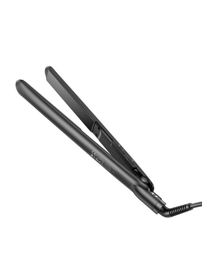 هوكو مكواة شعر احترافية hoco HP40 – 2 في 1 لفرد وتجعيد الشعر – تسخين سريع مع 6 مستويات ضبط – شاشة LED رقمية – سلك دوّار 360°- لون اسود - Image 2