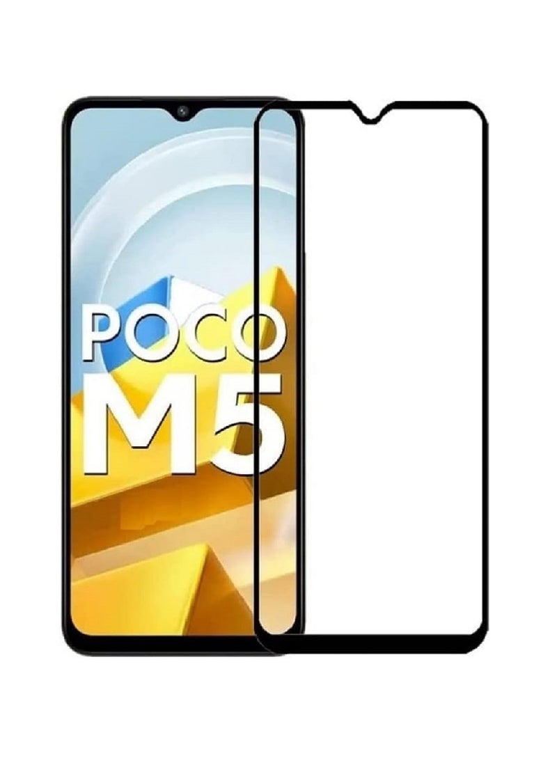 Super Tempered Glass Screen Protector 5D Designed For Xiaomi Poco M5 Pro Full Glue Edge to Edge Full Screen Coverage And Bubble Free - Image 1