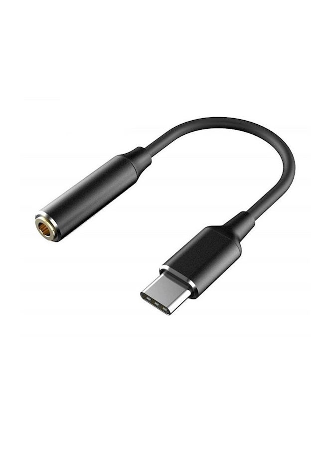 Usb C Headphone Jack Adapter Black - Image 1