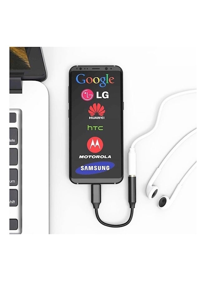 Usb C Headphone Jack Adapter Black - Image 4