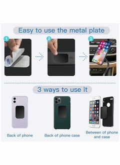 Generic Universal Metal Plate Replacement Magnet Plate Car Kit for Magnetic Car Phone Metal Plate 6 Rectangle and 6 Round  - Image 4