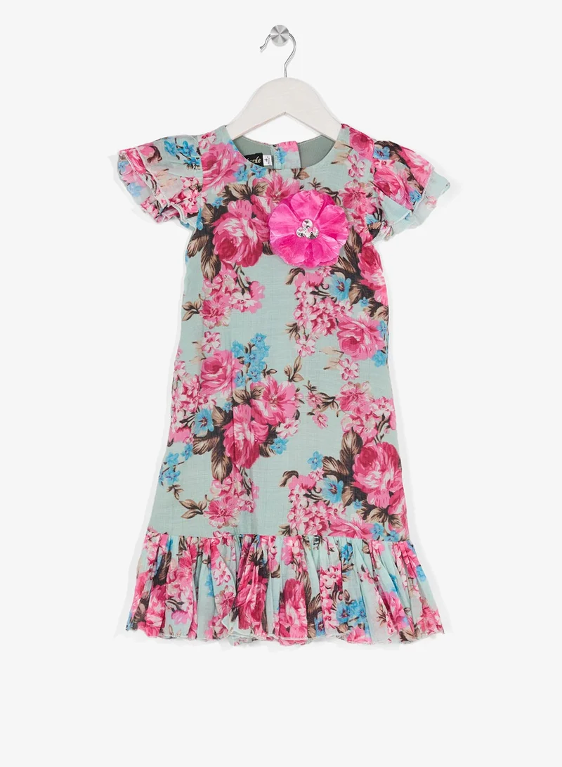 Little Golden Apple Little Floral Print Dress