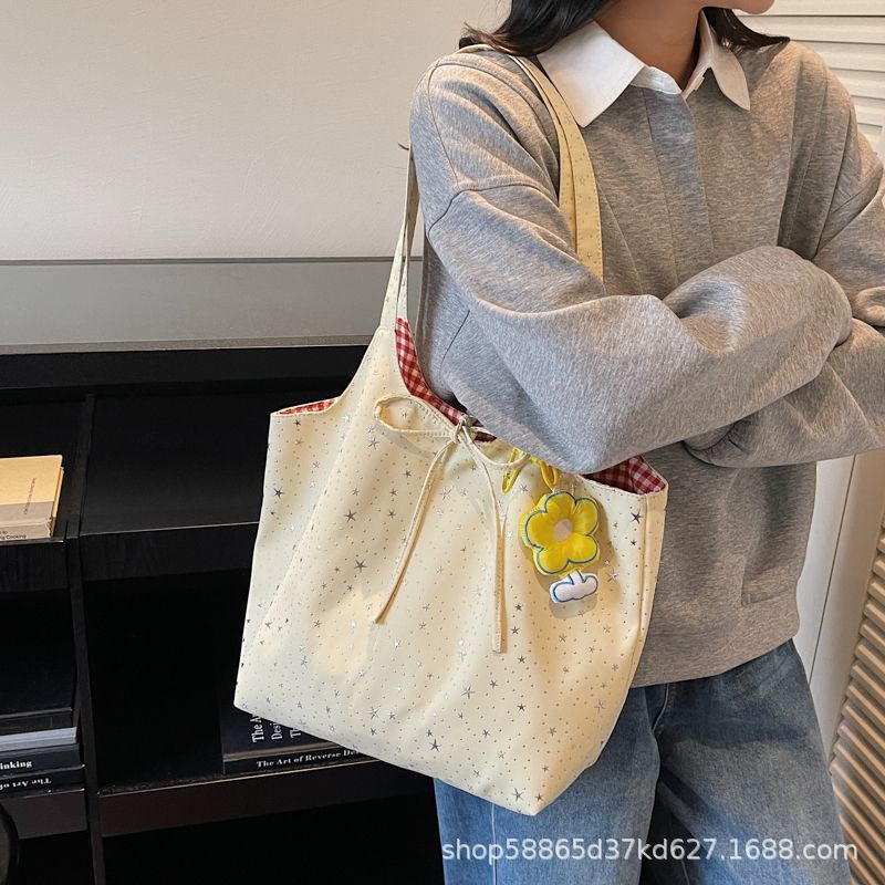 Original Star Shoulder Bag for Women, Casual Canvas Tote - Image 4