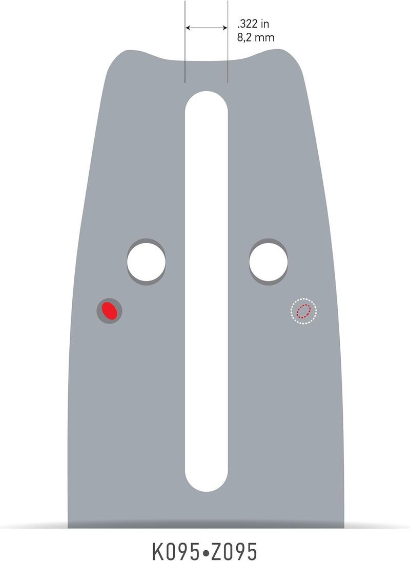 Oregon 138PXLBK095 ControlCut Guide Bar, 13", Gray - Image 3