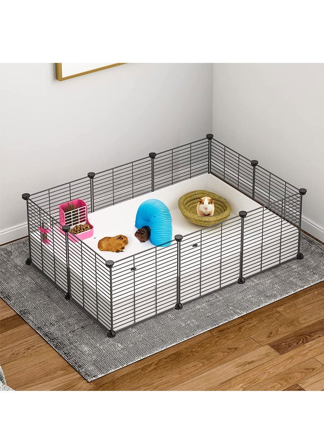 Generic Pet Playpen, Small Animals Cage, Indoor Habitat, Portable Metal Wire Yard Fence, DIY Wire Portable Yard Fence for Indoor/Outdoor Use, Puppies, Kitties, Bunny, Turtle  - Image 3
