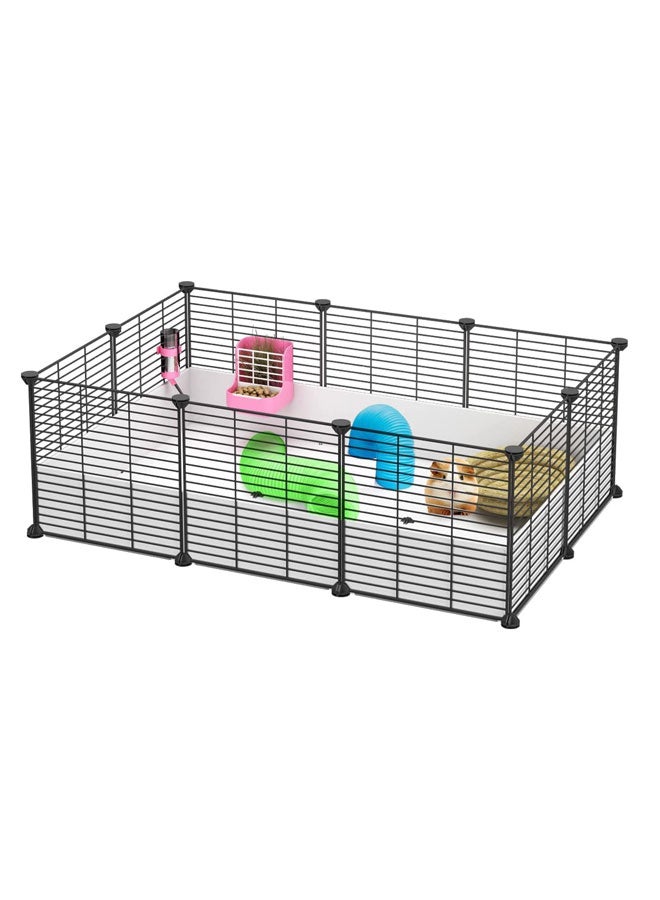 Generic Pet Playpen, Small Animals Cage, Indoor Habitat, Portable Metal Wire Yard Fence, DIY Wire Portable Yard Fence for Indoor/Outdoor Use, Puppies, Kitties, Bunny, Turtle  - Image 1