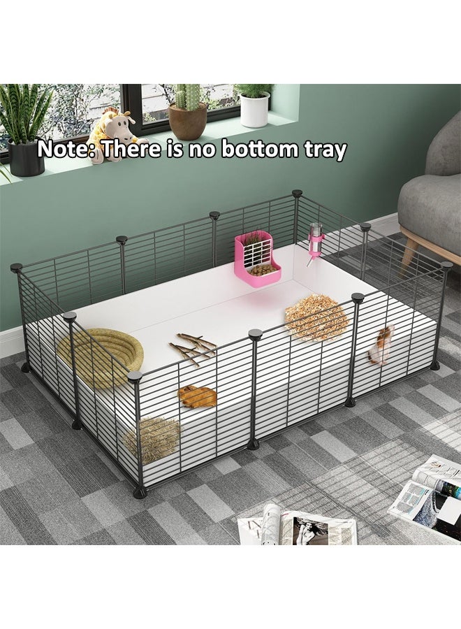 Generic Pet Playpen, Small Animals Cage, Indoor Habitat, Portable Metal Wire Yard Fence, DIY Wire Portable Yard Fence for Indoor/Outdoor Use, Puppies, Kitties, Bunny, Turtle  - Image 4