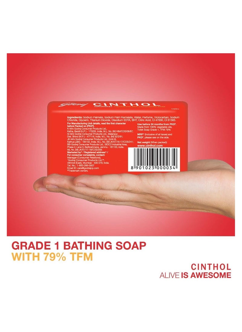 Godrej Cinthol Original Complexion Bath Soap  Germ Protection, 100g (Pack of 6)  - Image 4