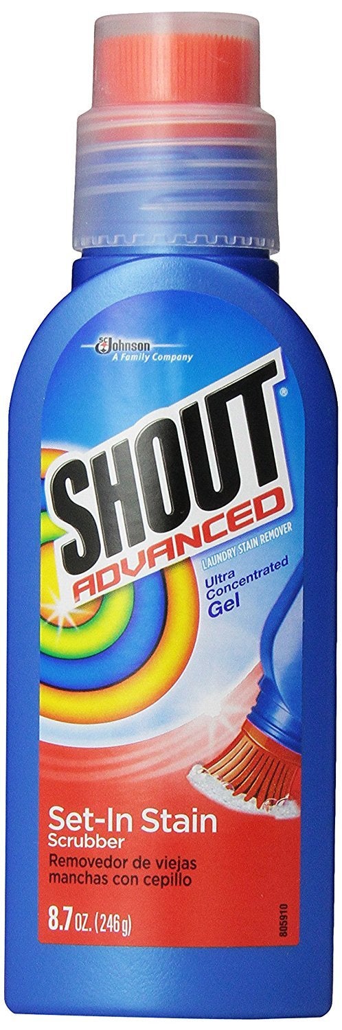 Shout Advanced Ultra Concentrated Gel Brush, 8.7 Ounce, Treats Dried Food, Coffee, Wine, Makeup Stains, Safe for All Colorfast Washables, Works in All Water Temperatures - Image 5