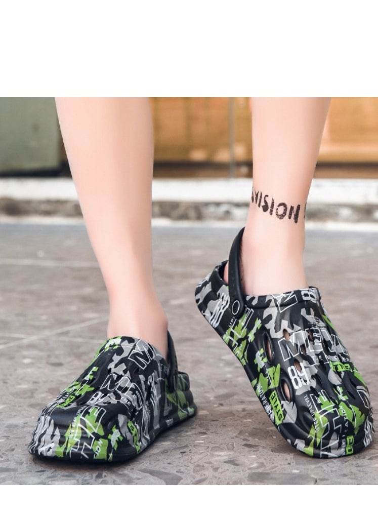 KUYING - New Thick Sole Anti Slip Hole Shoes - Image 1