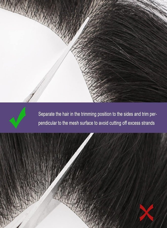 EUPHORIA® LUXELINE Invisible Hairline Patch for Men - Real Brown, 100% Natural Human Hair, Ultra-Thin Transparent Poly Base, Handcrafted Frontal Hair Wig for Seamless Hairline Coverage - Image 5