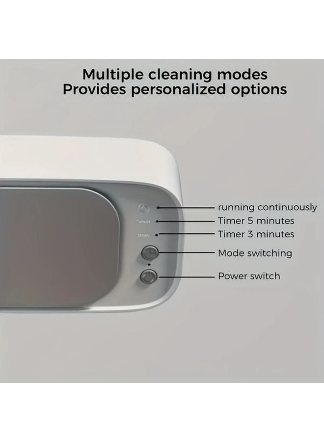 Dark Green Portable 360 Deep Cleaning Machine Rechargeable High Frequency Vibration Multi Purpose Cleaner For Jewelry Glasses Watches - Image 5