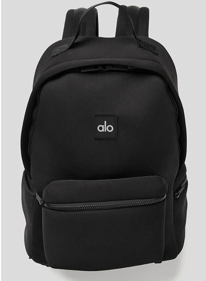 alo ALO double-shoulder backpack, water-resistant matte black fitness bag - Image 1