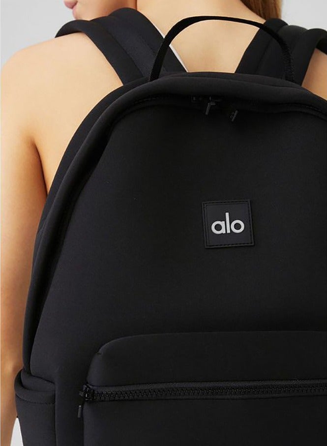 alo ALO double-shoulder backpack, water-resistant matte black fitness bag - Image 5