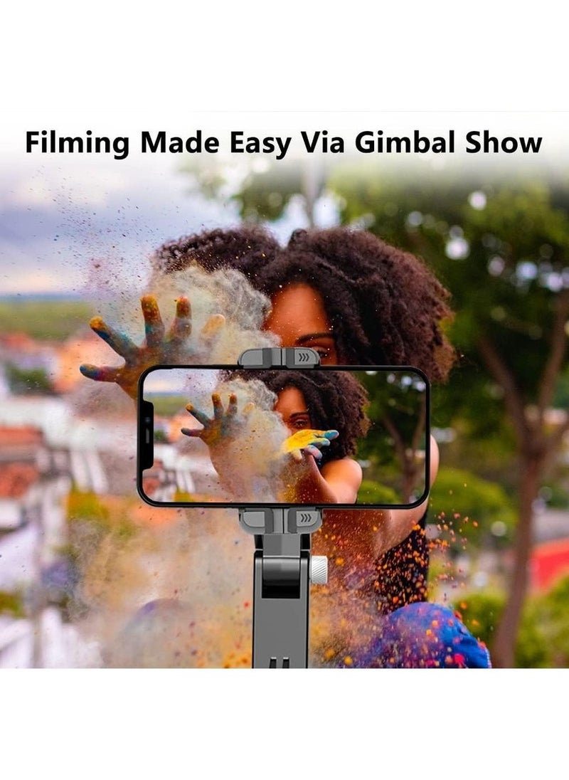 Generic - Gimbal Stabilizer For Smartphone With Extendable Selfie Stick And Tripod 3 Axis Selfie Stick Tripod With Face Tracking 360° Rotation 4 In 1 Portable Phone Tripod Auto Balance - Image 1