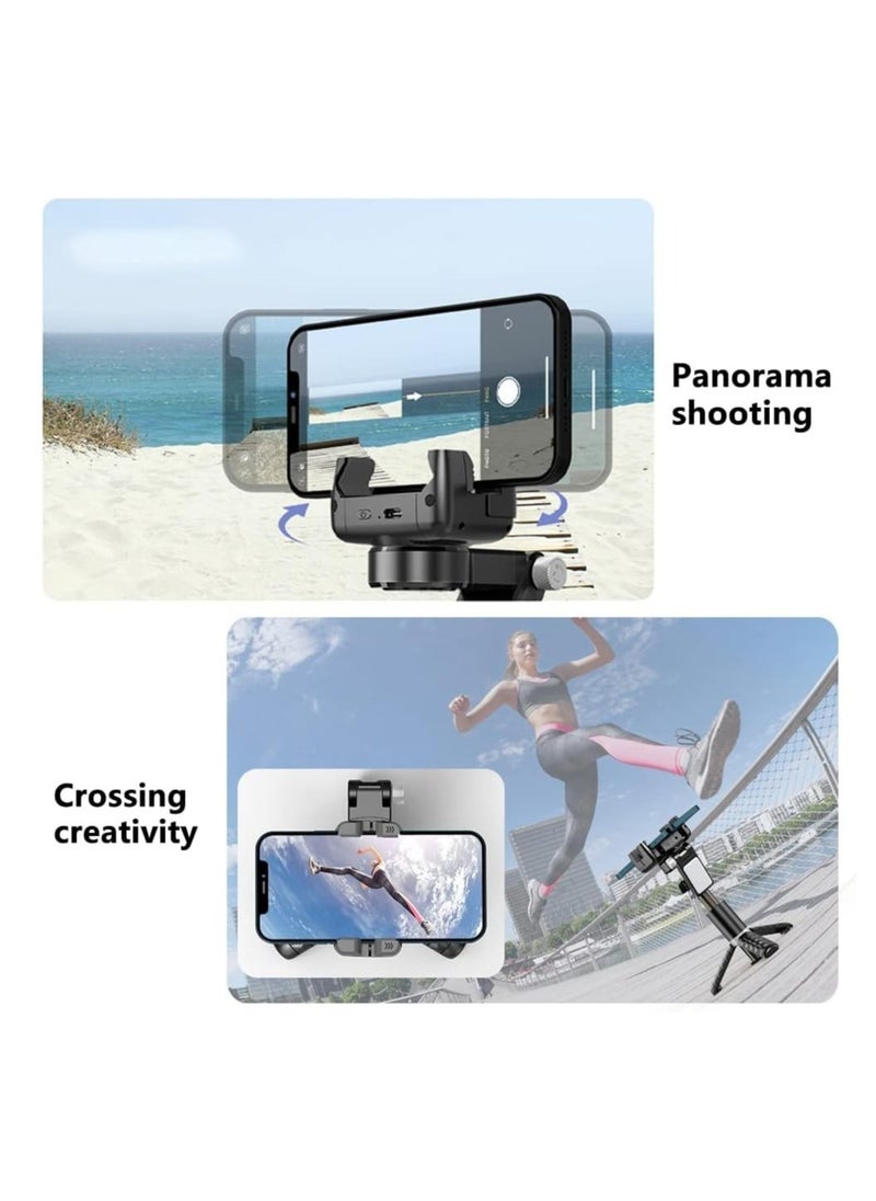 Generic - Gimbal Stabilizer For Smartphone With Extendable Selfie Stick And Tripod 3 Axis Selfie Stick Tripod With Face Tracking 360° Rotation 4 In 1 Portable Phone Tripod Auto Balance - Image 1